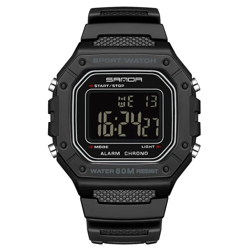 Youth electronic waterproof watch for swimming with alarm clock in multiple colour options