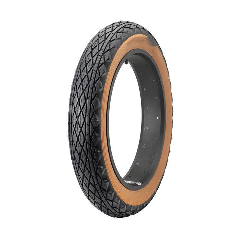 20x4.0 inch brown rubber tyre with skin edge finish for snowmobile and electric beach car replacement