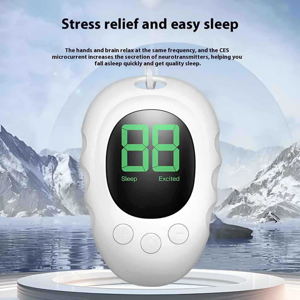 Silicone sleep monitor with hand grip in white, black, or green colour with charging cable