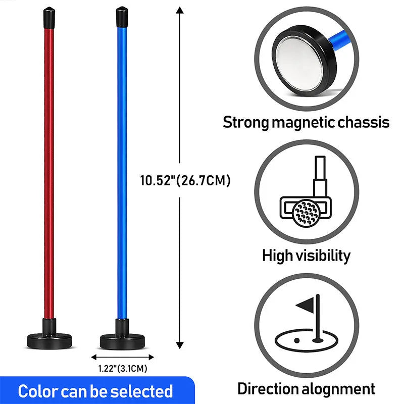 Red and blue aluminium alloy magnetic baseball bar golf swing training tool