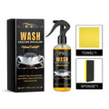 Car wash coating detailer kit with PET spray bottle, sponge, and microfibre cloth for vehicle detailing