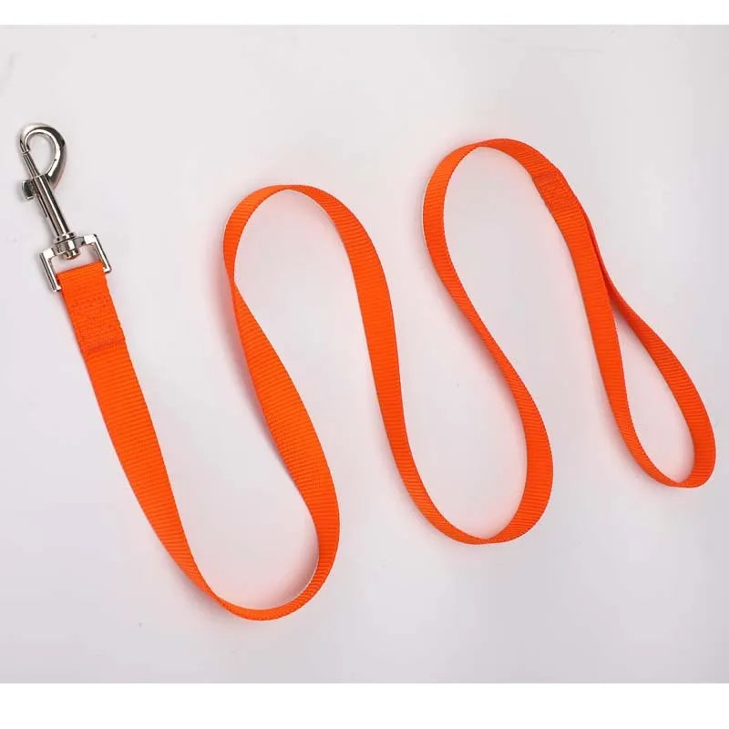 Solid colour polyester dog hand holding rope in various colours and sizes for pet walking