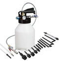 Pneumatic automatic transmission oil changer unit with a 220W motor and fluid tank.