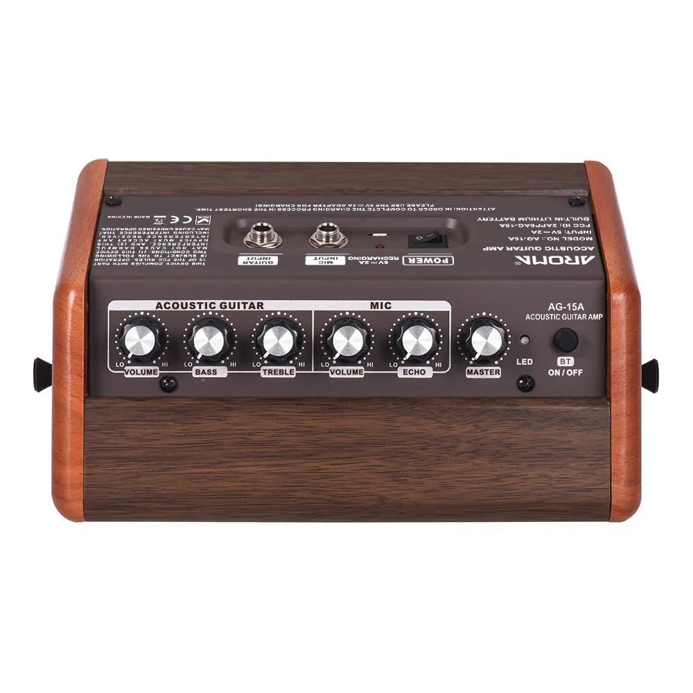 Anoma Acoustic Guitar portable Bluetooth speaker with wood shell and USB port