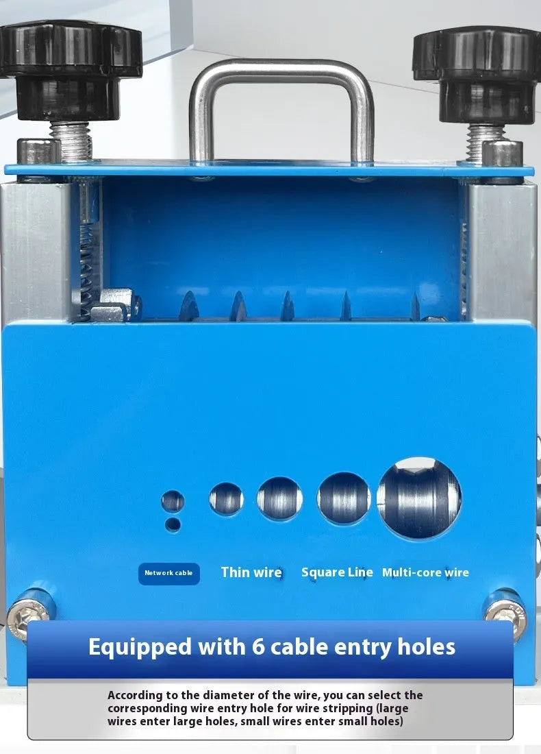 SD-017 manual wire stripping machine with metal body and adjustable blade for 0.5-17mm cables