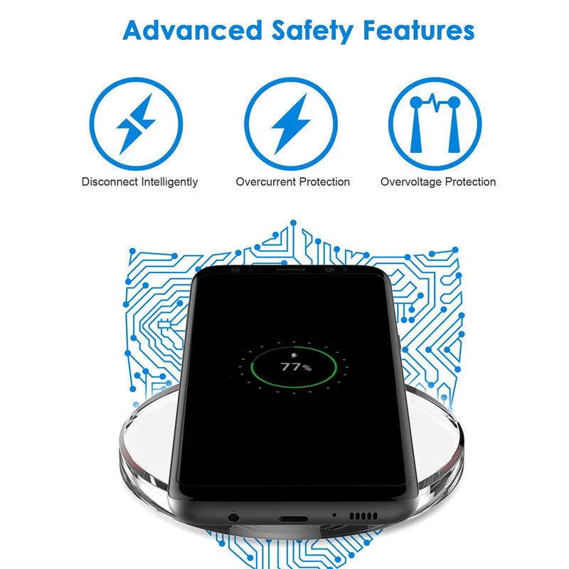 Qi wireless charging receiver module for Samsung Galaxy S8 S8 Plus and iPhone compatibility