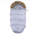 Baby stroller sleeping bag in down cotton fill, polyester fibre outer, 46x95x8cm, suitable for cold weather walks