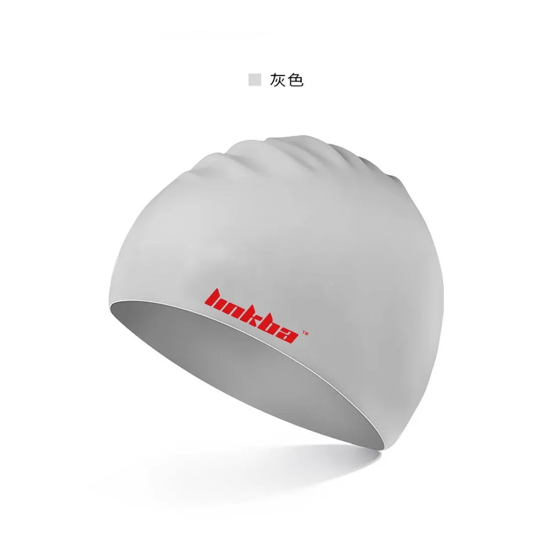 Silicone swimming cap with built-in earmuffs in multiple colour options