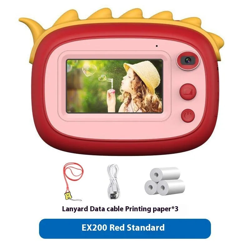 Children's handheld SLR toy camera with double lens measuring 9x5x7cm