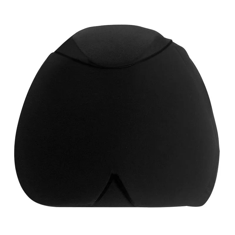 Solid colour cold compress cap for headache relief in black, dark blue, or pink.