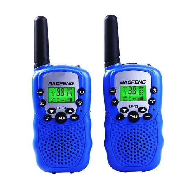Children's handheld walkie talkie in available colours with 22-channel display