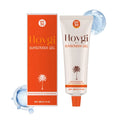 88g tube of moisturising sunscreen gel with coconut oil and vitamin E for daily facial protection