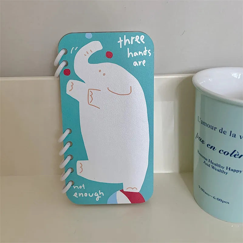Shockproof TPU phone case with cartoon elephant design for iPhone, full coverage protective cover