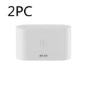 Square black or white aroma diffuser with flame LED light effect and water tank
