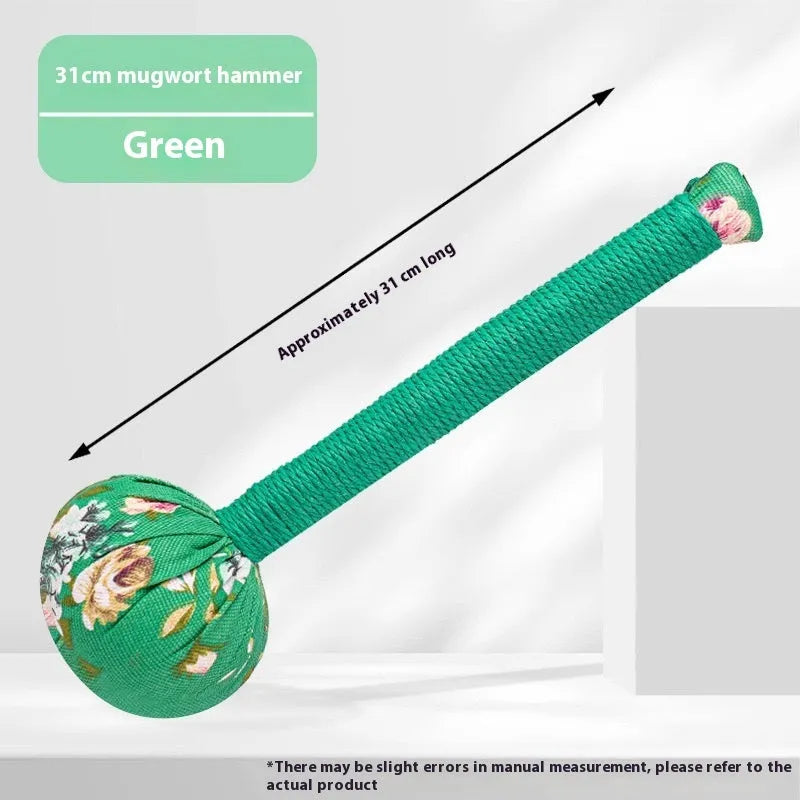 Argy wormwood hand-held massage hammer for neck and shoulder relief in five colour options.