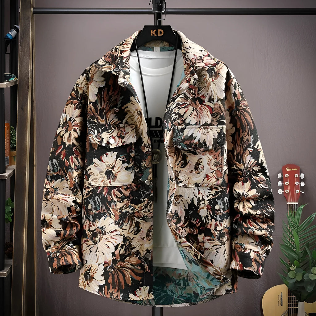 Lapel shirt coat with long sleeves and straight hem in various colour options