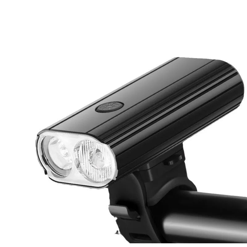TYPE-C rechargeable aluminium alloy bicycle headlight with quick-release mounting base