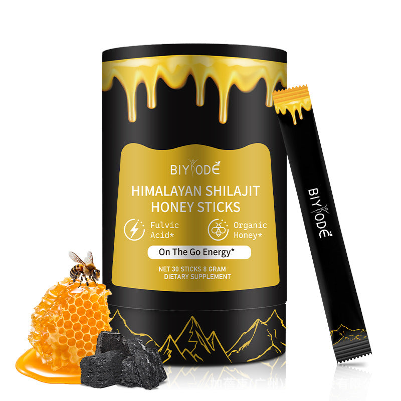 T1 Honey Shilajit & Saffron Sticks combine honey, shilajit extract, and saffron in convenient daily sticks. Portable, easy to use, and suitable for adult men and women. 30 sticks per bottle.