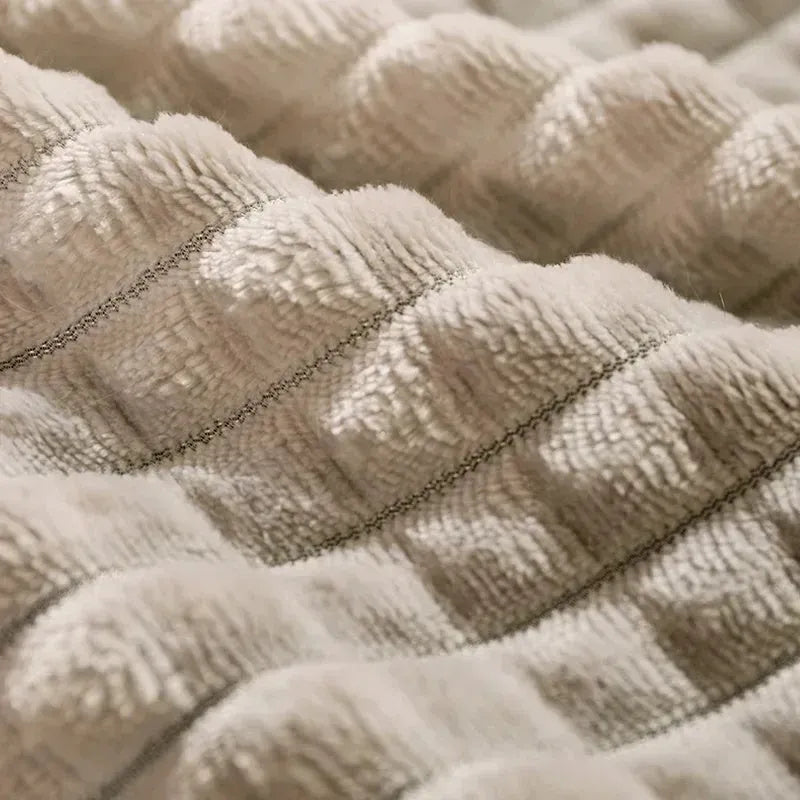 Soft fleece pet bed with detachable cushion mat in coffee colour for medium-sized dog