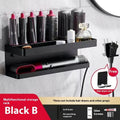 White double-layer aluminium punch-free bathroom storage rack for Marcel Waver curlers.
