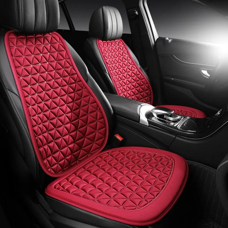 GM car seat cushion in MHS suspension wine red colour with flat sponge design