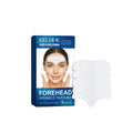 Pack of five non-woven fabric forehead skin care patches for moisturising