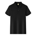 Ice silk short sleeve lapel business shirt in multiple colours with extended sizing options