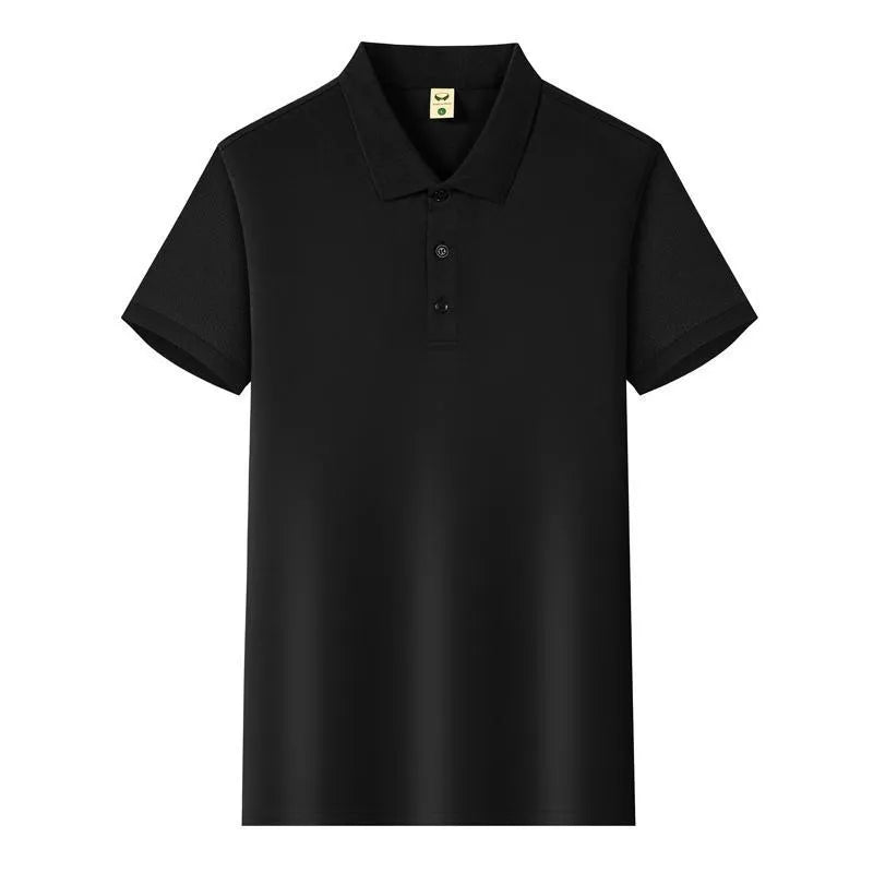Ice silk short sleeve lapel business shirt in multiple colours with extended sizing options