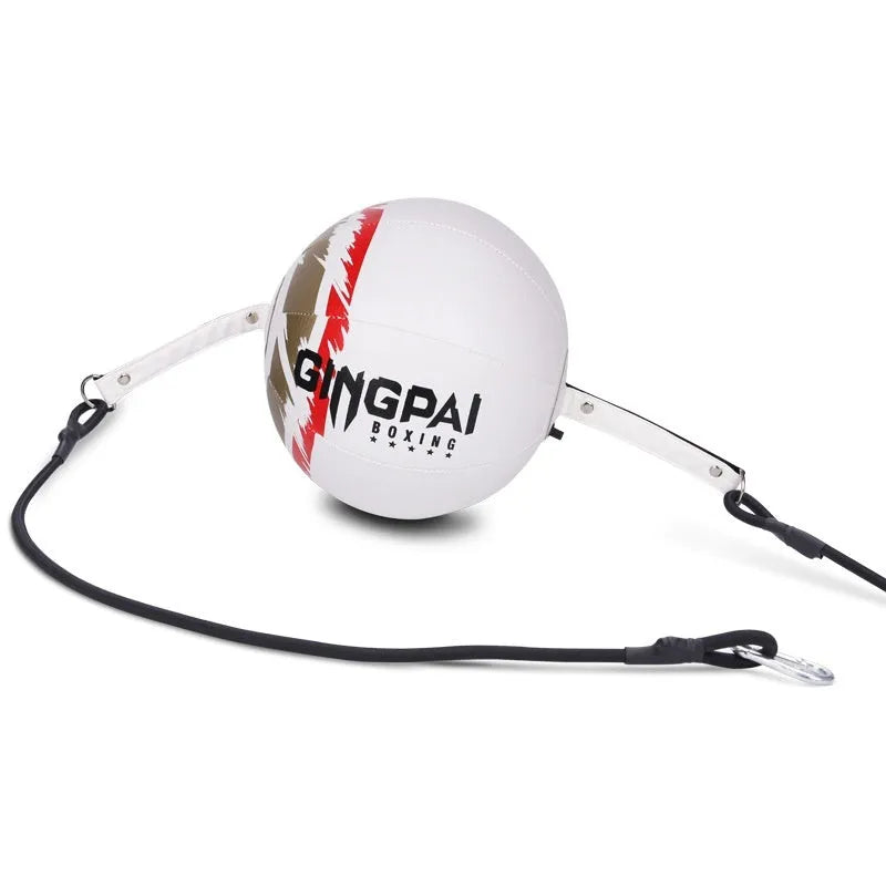 Black, Black and Green, and White hanging boxing speed ball made from PU material for reaction training