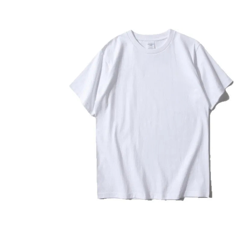 240g heavy cotton loose fit t-shirt in solid colours with short sleeves and pullover style