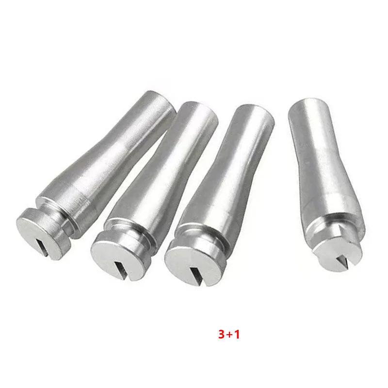 Silver aluminium car lock cable repair kit with 4 parts for Ford F150 F250 F350 cab rear latches