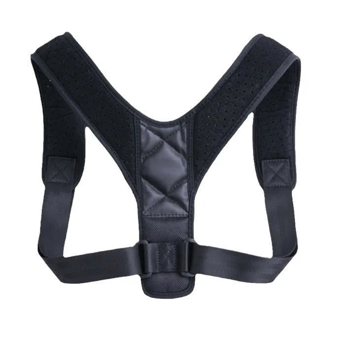 Babaka brand nylon back correction posture support band shown on a person.