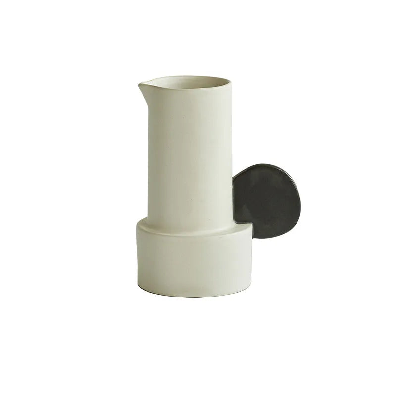 Fashion Simple Home medium ceramic vase in misty moon colour on a tabletop