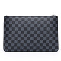 Men's soft PU leather plaid pattern clutch wallet with 6 card slots and zipper pocket