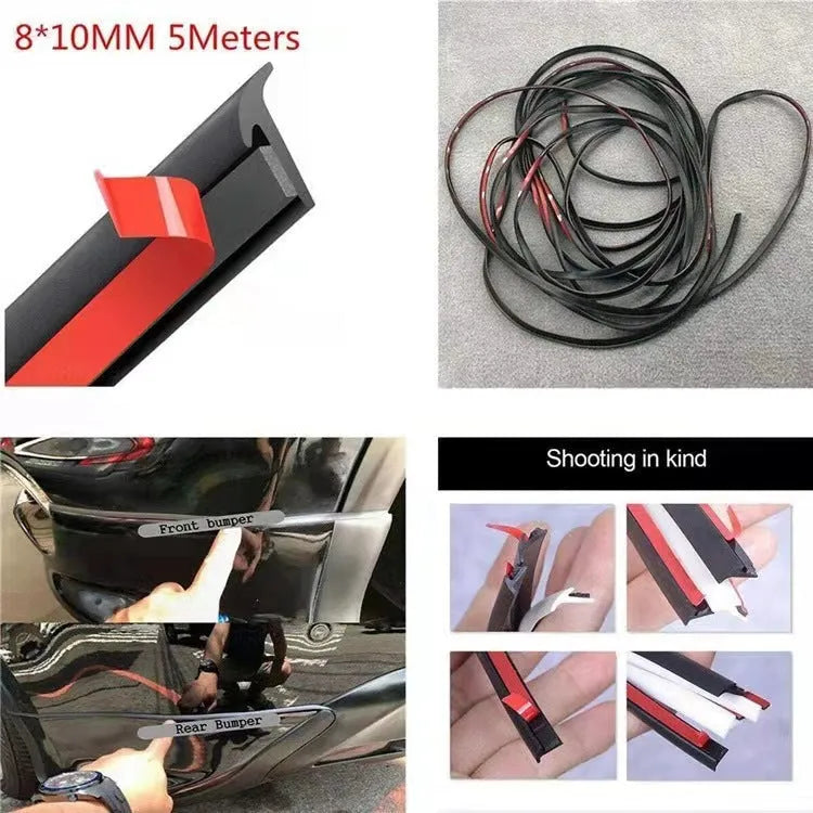 Black TPE automotive seal strip for bumper and door gap filling