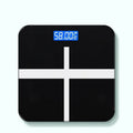 Electronic body scale with cross pattern design in black, rose red, or white colour options