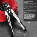 Fully automatic wire stripping pliers tool with high carbon steel blades.