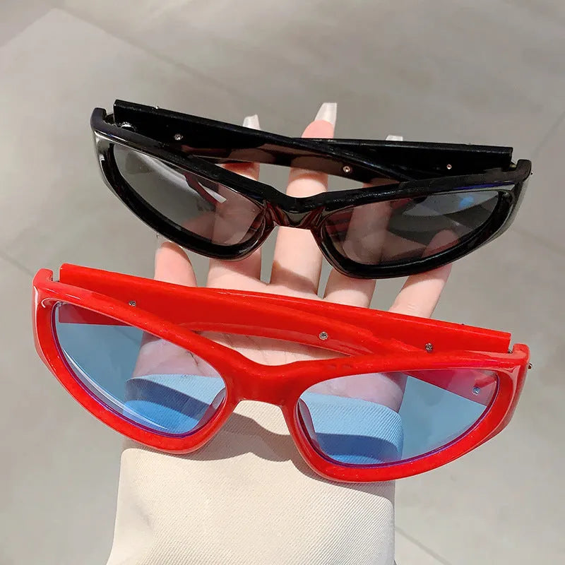 Outdoor sports sunglasses with windproof PC frame in a choice of six colour combinations