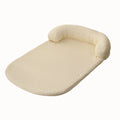 Summer pet cooling mat in blue with breathable cloth surface and ice peas filling for dog cooling relief