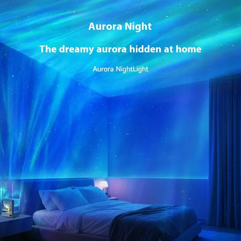 Aurora Treasure Box Star Sea Whale atmosphere projection lamp showing compact design.
