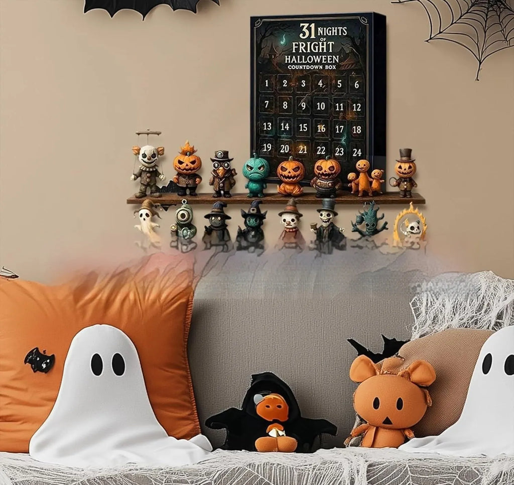 31 Night Scare Halloween Countdown Box blind box with resin horror dolls