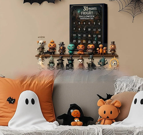 31 Night Scare Halloween Countdown Box blind box with resin horror dolls