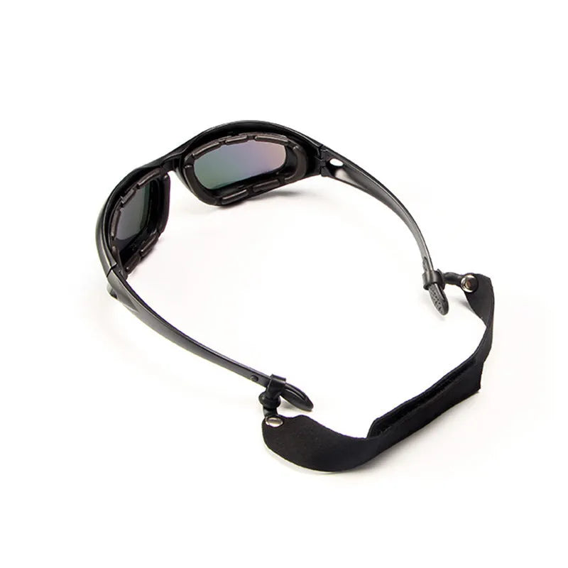 Tactical polarized sunglasses for cycling with full rim sports frame and dustproof protection