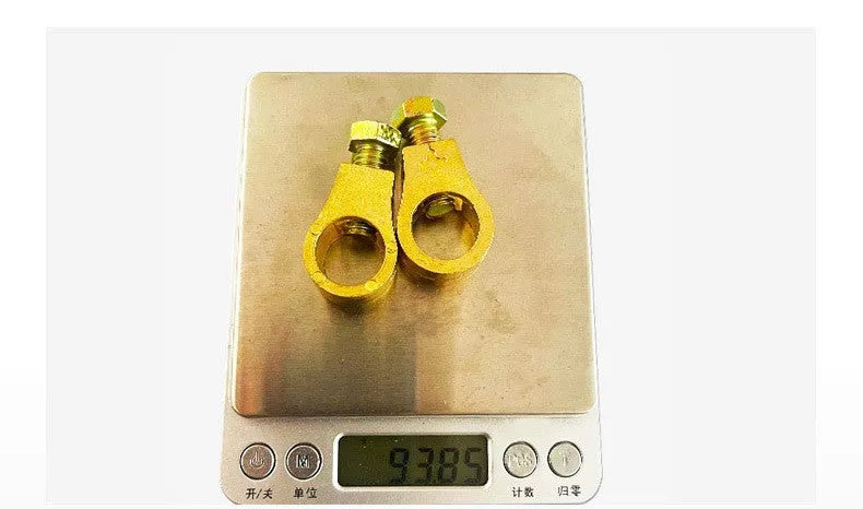 Pure copper car battery wiring clamp with connection terminal.