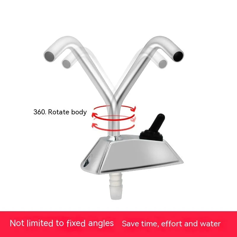 316 stainless steel RV faucet with electronic control and rotating spout