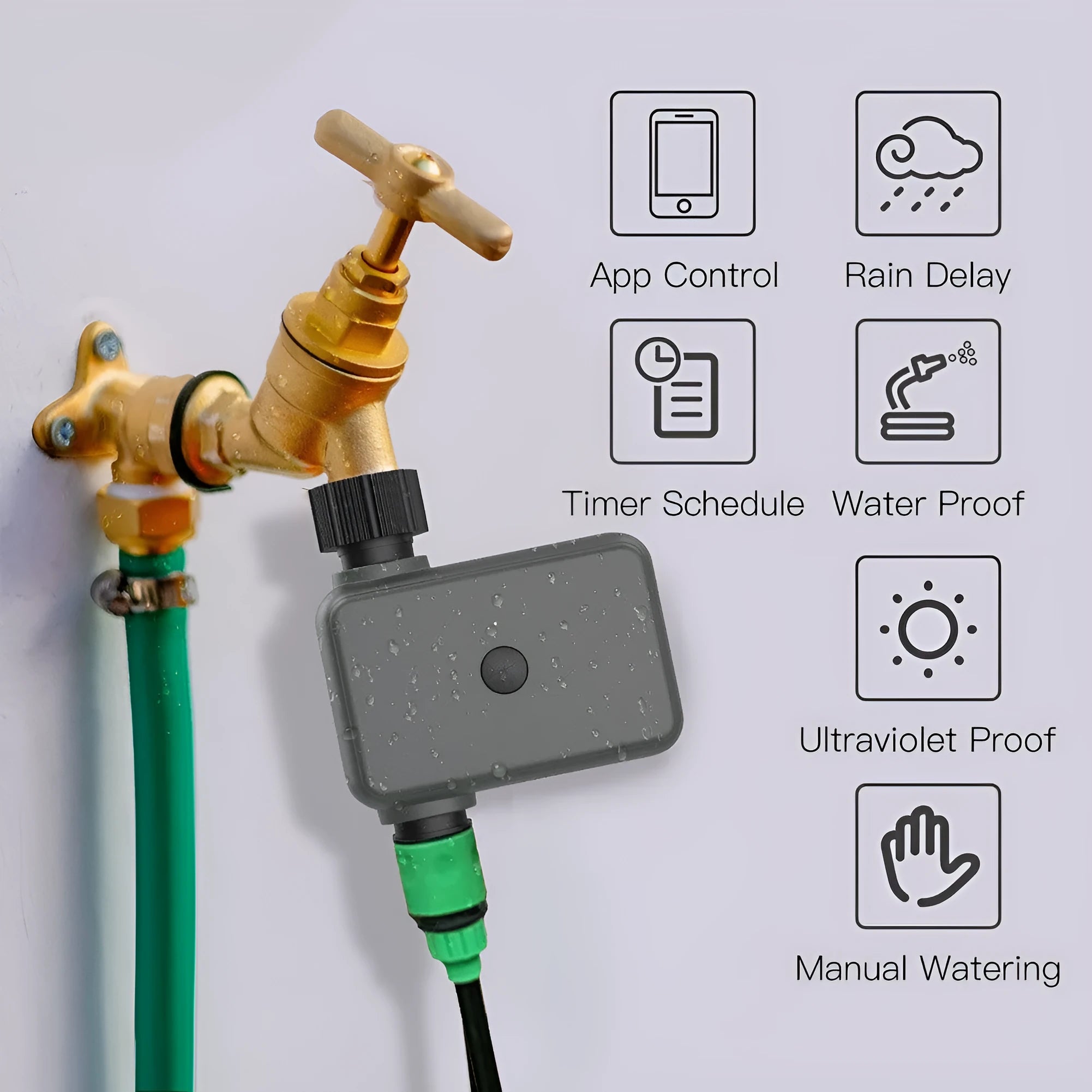 BWV-YC intelligent garden irrigation water valve with smart home control system