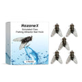 Five small TPR and silicone soft bait fishing lures with biomimetic insect design.