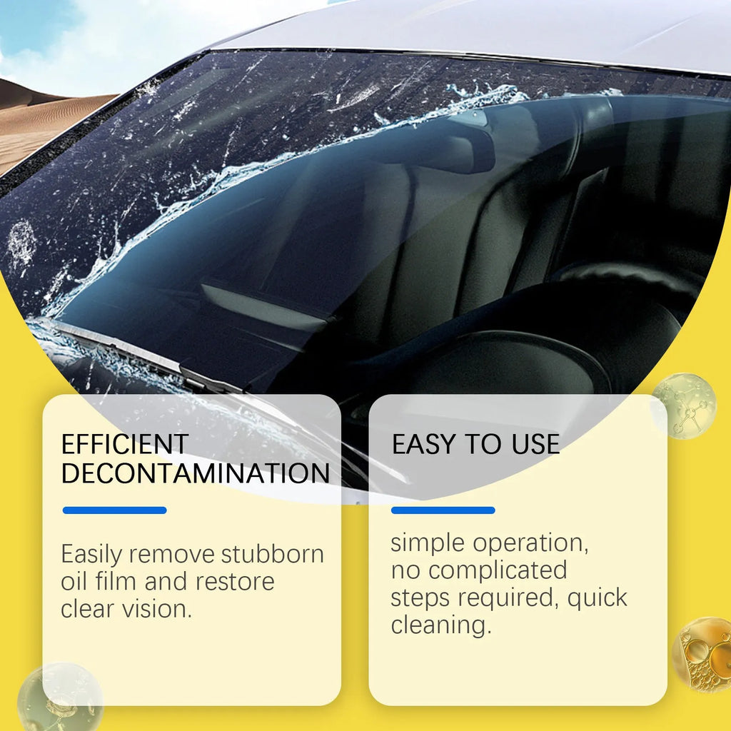 200ml car glass cleaner spray bottle with rainproof and fogproof label