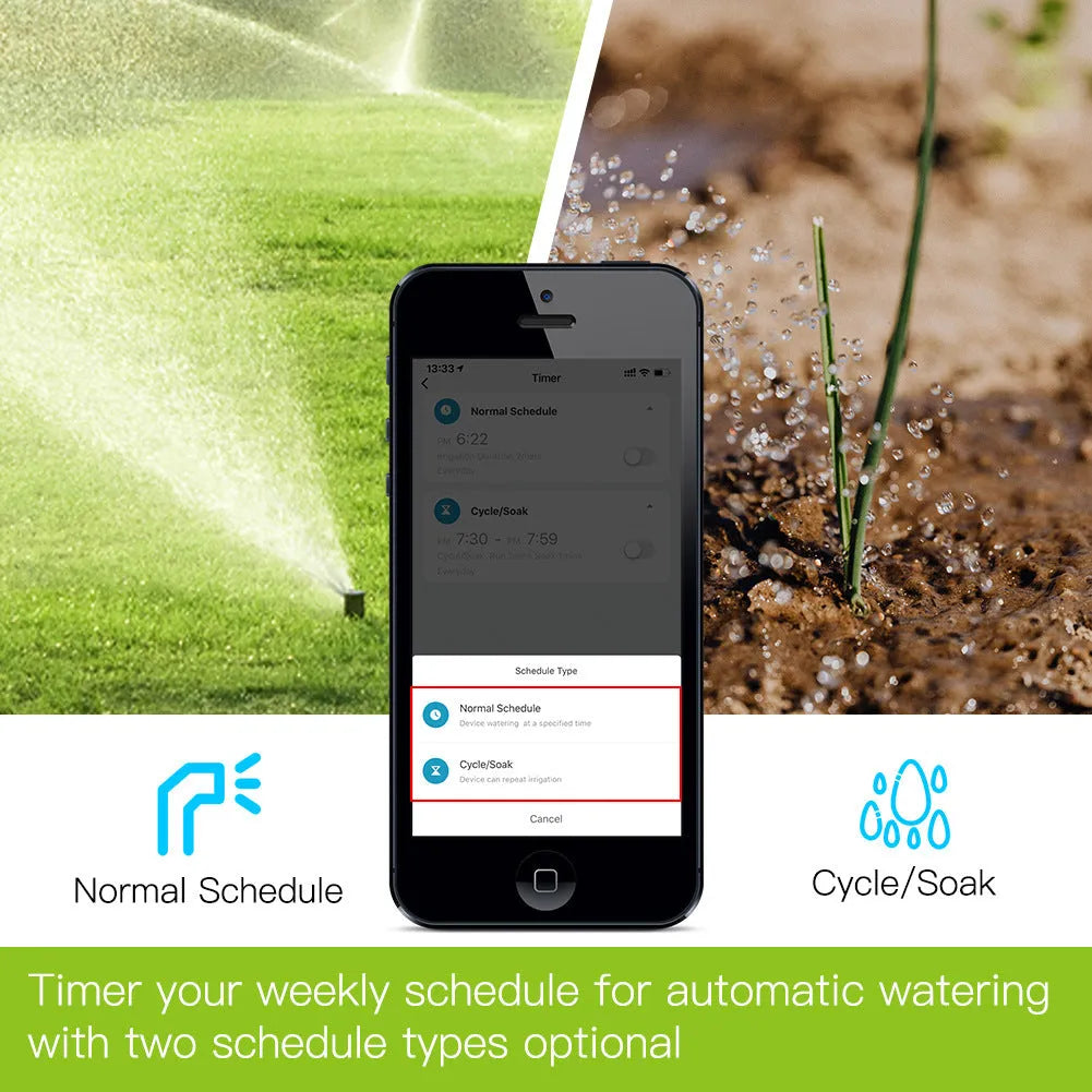 BWV-YC intelligent garden irrigation water valve with smart home control system