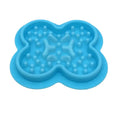 Silicone pet licking pad for cats and dogs with textured surface and non-slip base